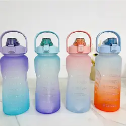 New Tritan Water Bottle 2L Large Capacity Outdoor Sports Frosted Leak Proof Cup Seal Drinking Bottles BPA Free Tritan Drinkware