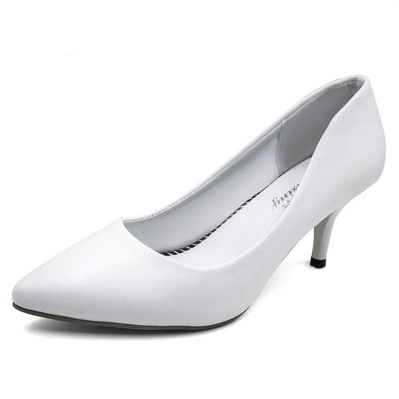 Новинка осени 2020 остроносые туфли большого размера профессиональные на высоком