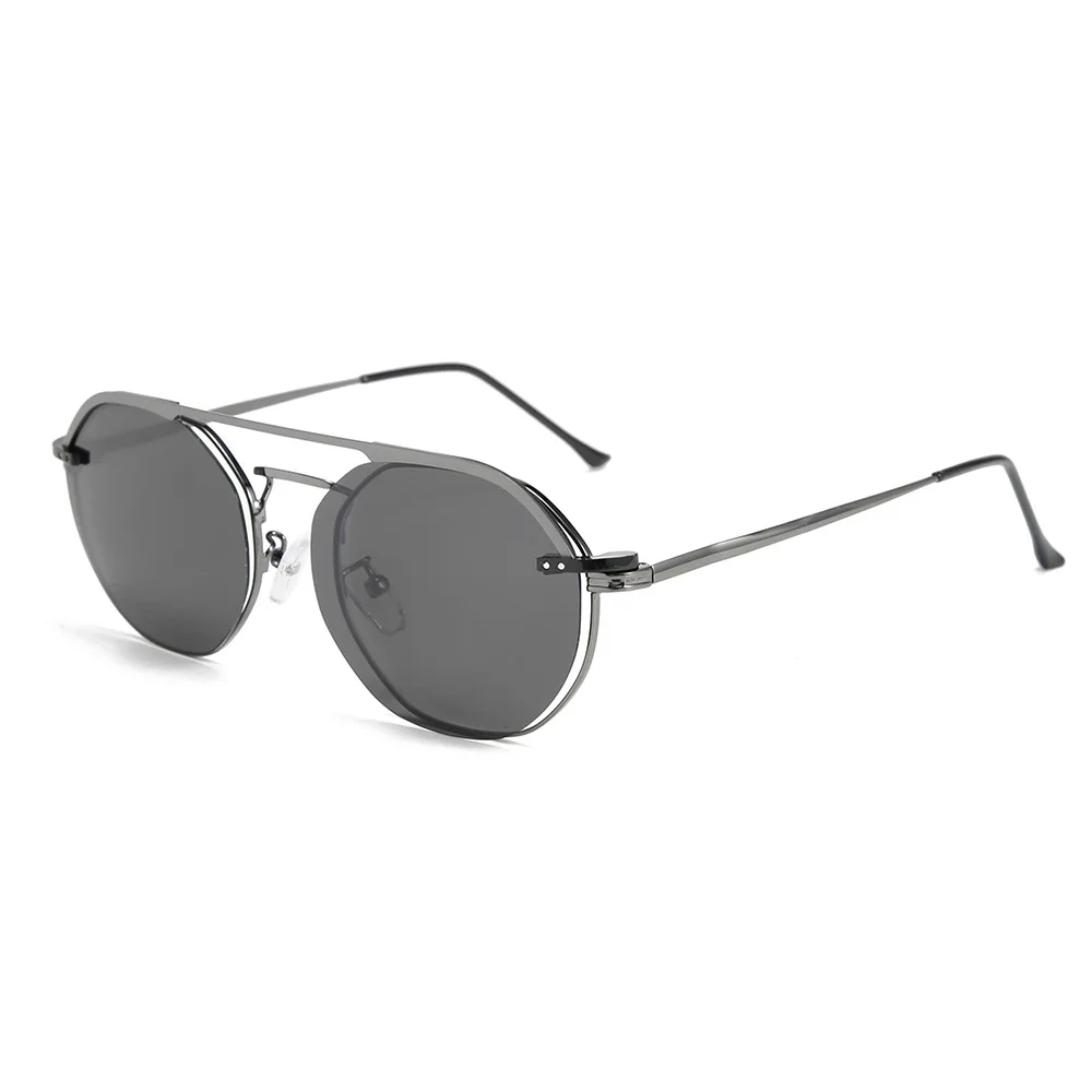 46230 магнитные привлекательные поляризованные солнцезащитные очки для мужчин и женщин модные UV400 очки - Цвет линз: C2 gun