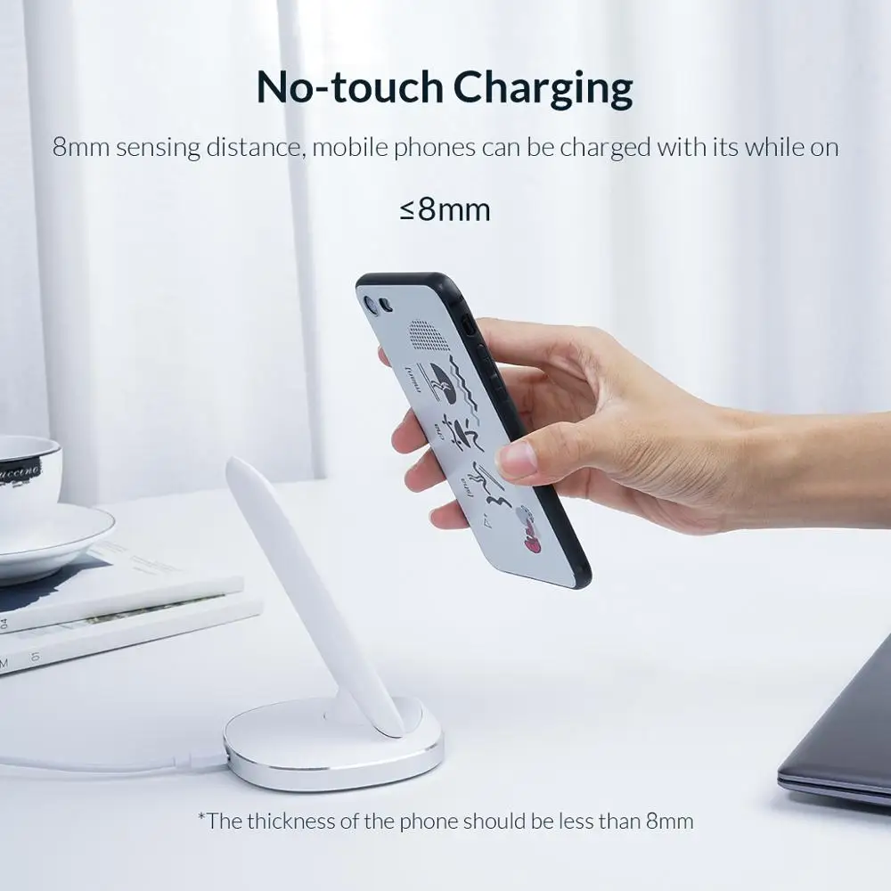  ORICO Schnelle Wireless Charging Dock Station Qi Drahtlose Ladegerät für iPhone X XS 8 Samsung Tele