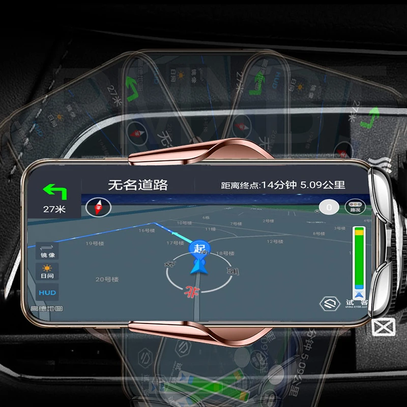 Автоматическое зажимное автомобильное беспроводное зарядное устройство 10 Вт Быстрая зарядка для iPhone 11 Pro XS Max huawei P30 Pro Qi инфракрасный датчик держатель телефона
