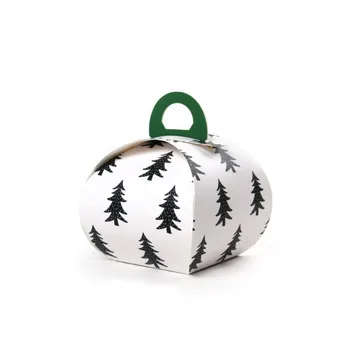 

Kraft Paper cake Box DIY Birthday Party Wedding Favor Gift Box Small Candy Box Packaging With Handle 30PCS