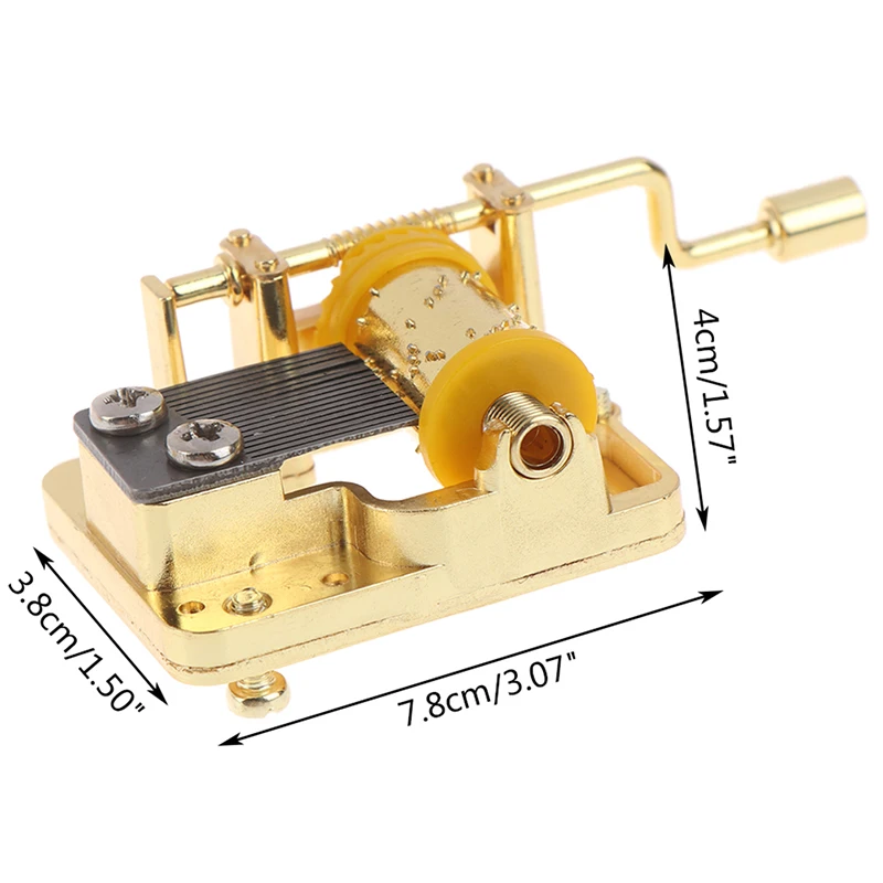 18 Tones Mini Hand Cranking Music Box Decorative Collectibles Christmas Gift Birthday Party Boxes (12 types Of Music Available) 6