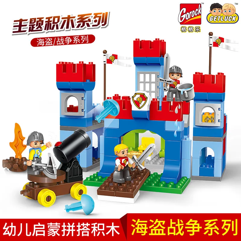 

Princess Music Children Large Particles ENLIGHTEN Building Blocks Assembled Scene Educational Toy Pirate Theme Modeling Scene Bu