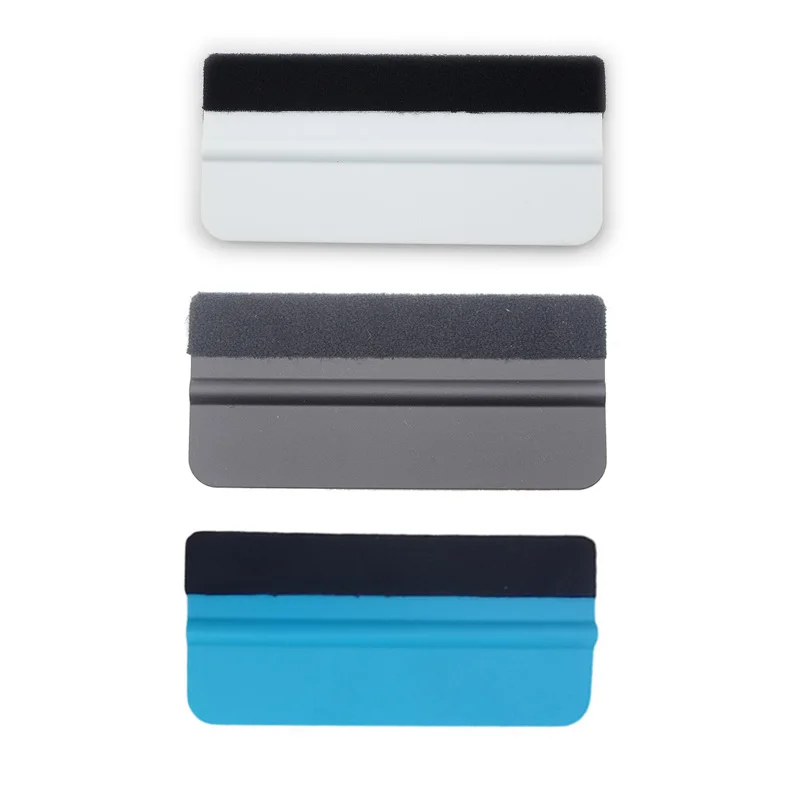 50Pcs mini 10*4.5cm Squeegee Felt Edge Scraper Car Decals Viny Wrapping & Tint Tools Plastic Soft Wrap Spatula Tool | Автомобили и