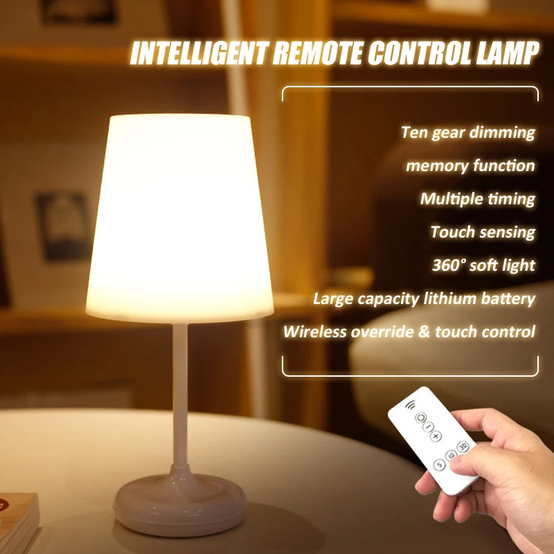 

CETANT room lamp Touch Dimmable USB Charging With Remote Control Table Lamp LED Home Decor Study Reading Lighting Fixture