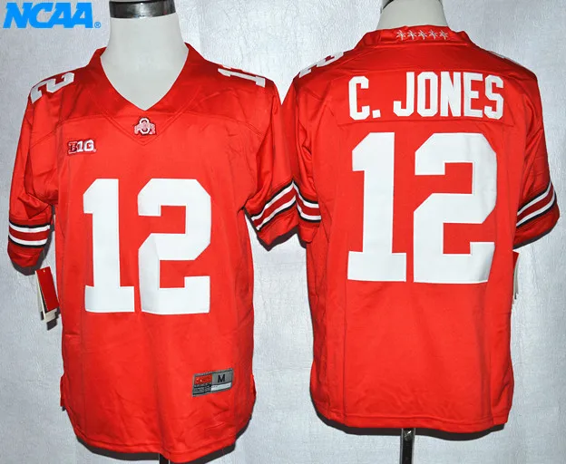 Новое поступление высокое качество Cardale Jones#12 футболка колледжа Ограниченная серия трикотажных изделий S-XXXL - Цвет: 4