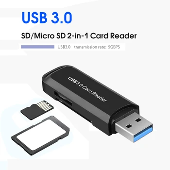 

KEBIDU Multi Smart Card Reader USB3.0 SD/Micro SD TF OTG Smart Memory Card Reader Adapter for Laptop