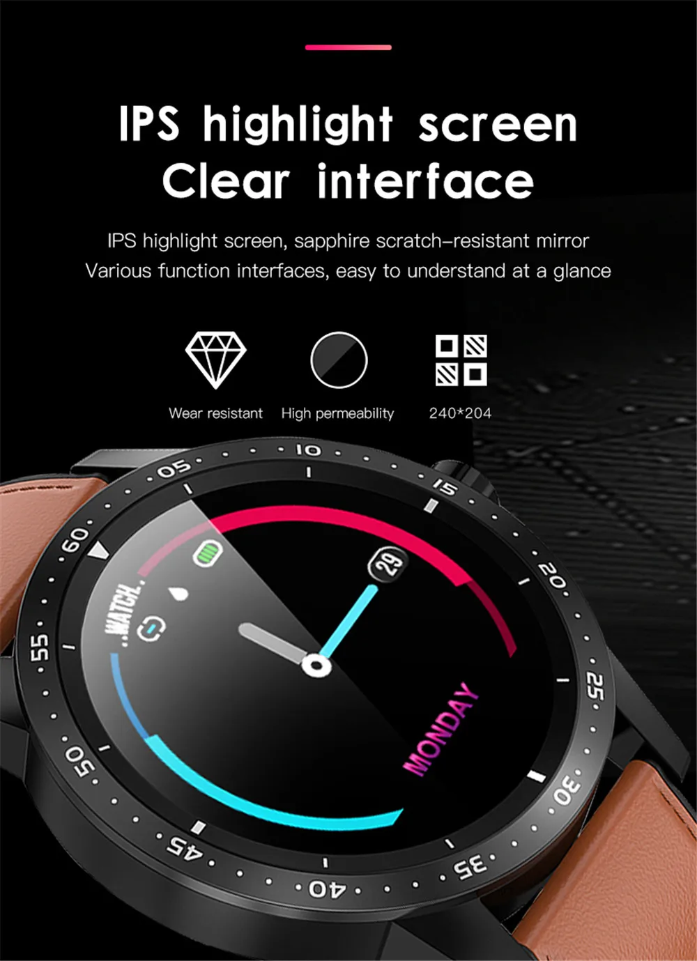 Greentiger bluetooth водонепроницаемые Смарт-часы для мужчин монитор сердечного ритма кровяное давление кислородные калории мульти-спортивные умные часы VS B57
