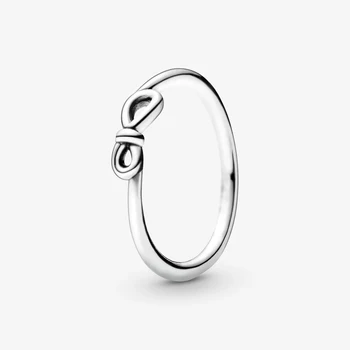 

Infinity Knot Rings for Women 925 Sterling Silver Wedding Engagement Ring Fashion Jewelry Wholesale Bijoux