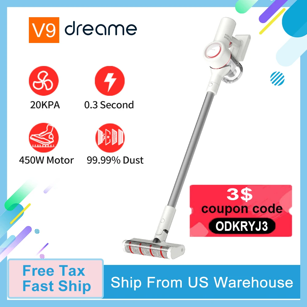 Dreame V9 ручной пылесос беспроводной бытовой портативный циклонный всасывающий