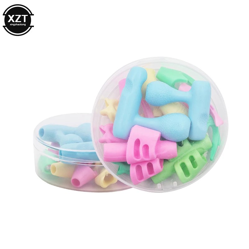 13 unids/set niños lápiz titular puños no-tóxicos pluma escribiendo ayuda dedo ergonómico postura herramienta de corrección para los niños regalo de los estudiantes