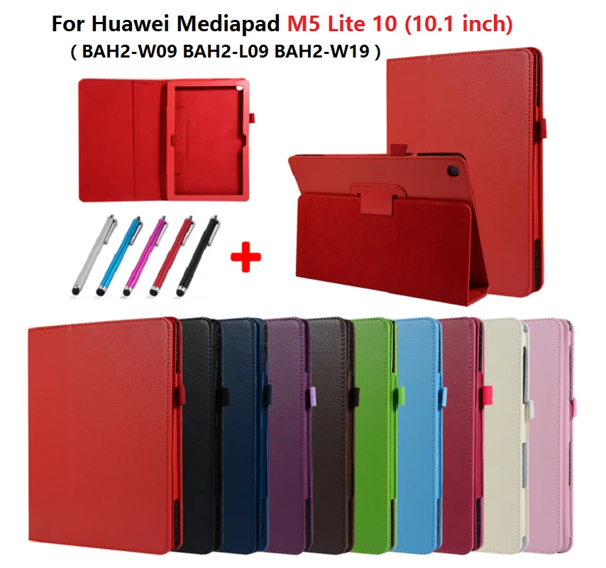 Multi Color Cover For Huawei Mediapad M5 Lite 10 10.1 inch BAH2-W09 BAH2-L09 BAH2-W19 Tablet Case With Stylus Pen 10.1" | Компьютеры и