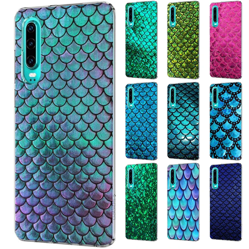 Чехол для мобильного телефона huawei P30 P20 P10 P9 P8 P Sart Z Lite Pro Жесткий чехол чешуя