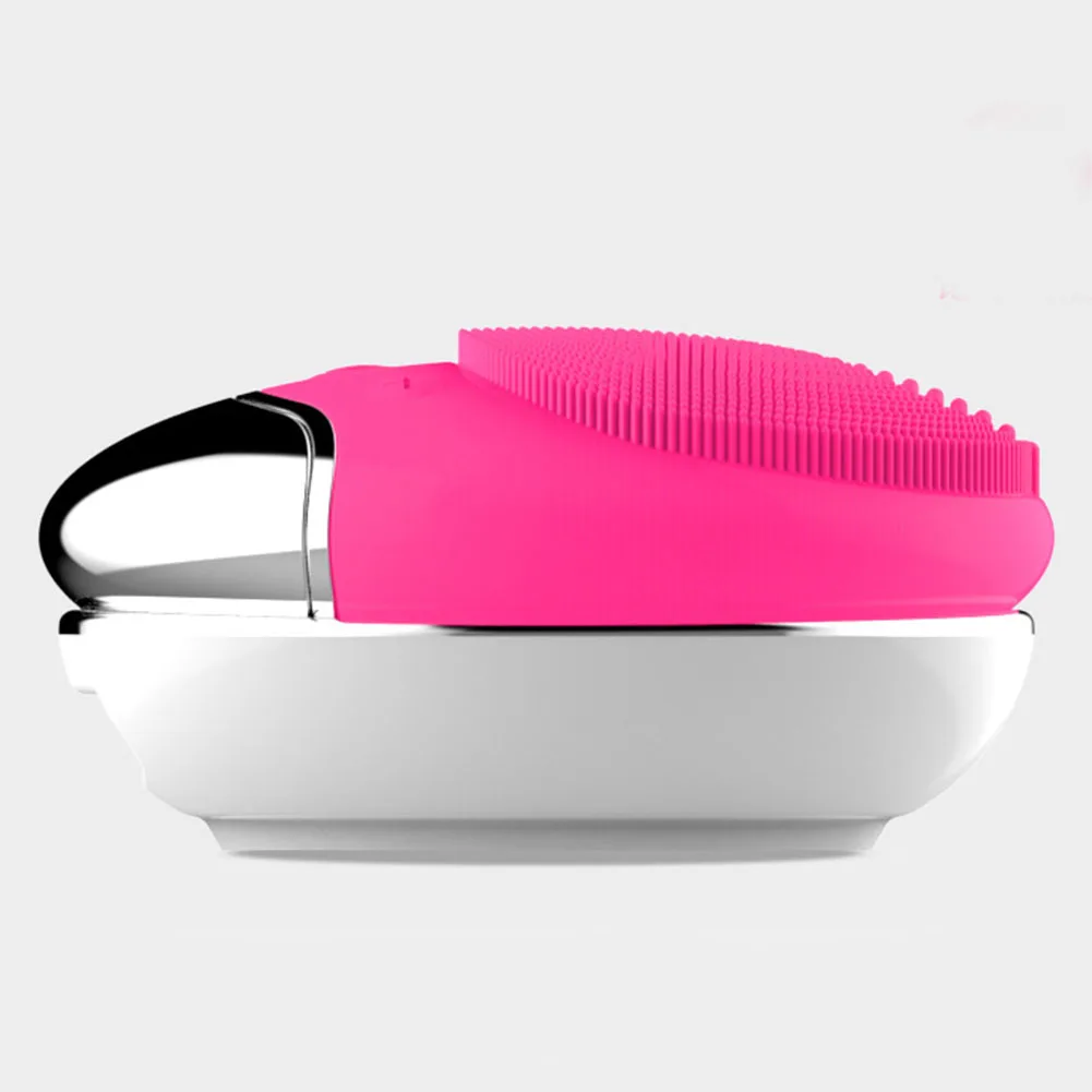 Adjustable Makeup Massage Deep Cleaning Skin Care Cleanser Facial Cleansing Brush Bamboo Charcoal Silicone Safe Mini Electric
