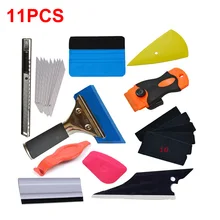 

11Pcs/Set Car Tool Wrap Film Sticker Wrapping Tool Car Window Film Scraper Window Tinting Squeegee Wiper Decal Scrap Accessories