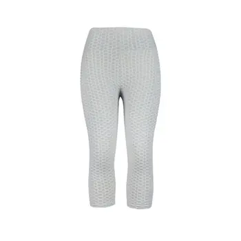 

Cropped Trousers Solid Women Sports Pants Fitness Compression Leggings Running Gym Trousers Sportware Yoga Pant Tight Pant