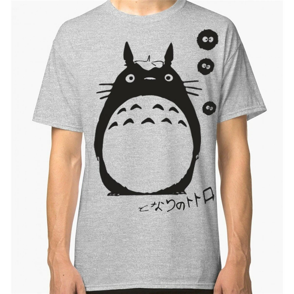 Футболка с рисунком Тоторо Studio Ghibli аниме все размеры хлопковая футболка