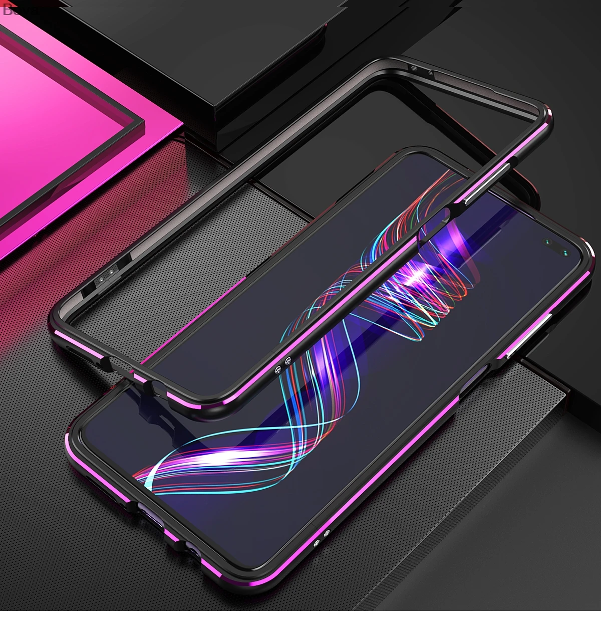 Чехол для Xiaomi redmi K30 люкс ультра тонкий алюминиевый бампер для Xiaomi redmi K30 5G+ 2 пленка(1 Фронтальная+ 1 задняя