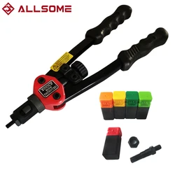 ALLSOME – riveteuse à main avec 5 mandrins métriques, outil d'écrou, BT 606 