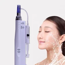 Переносная ручка инжектора кожи без игл инъекция жизненной кислоты микроиглы удаление уменьшение обвисания кожи устройство удаления омертвевшей кожи