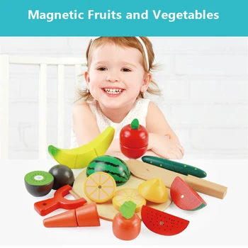 

10pcs/pack children's pretend cosplay doll house cut fruit plastic food kitchen baby classic children's educational toy gift