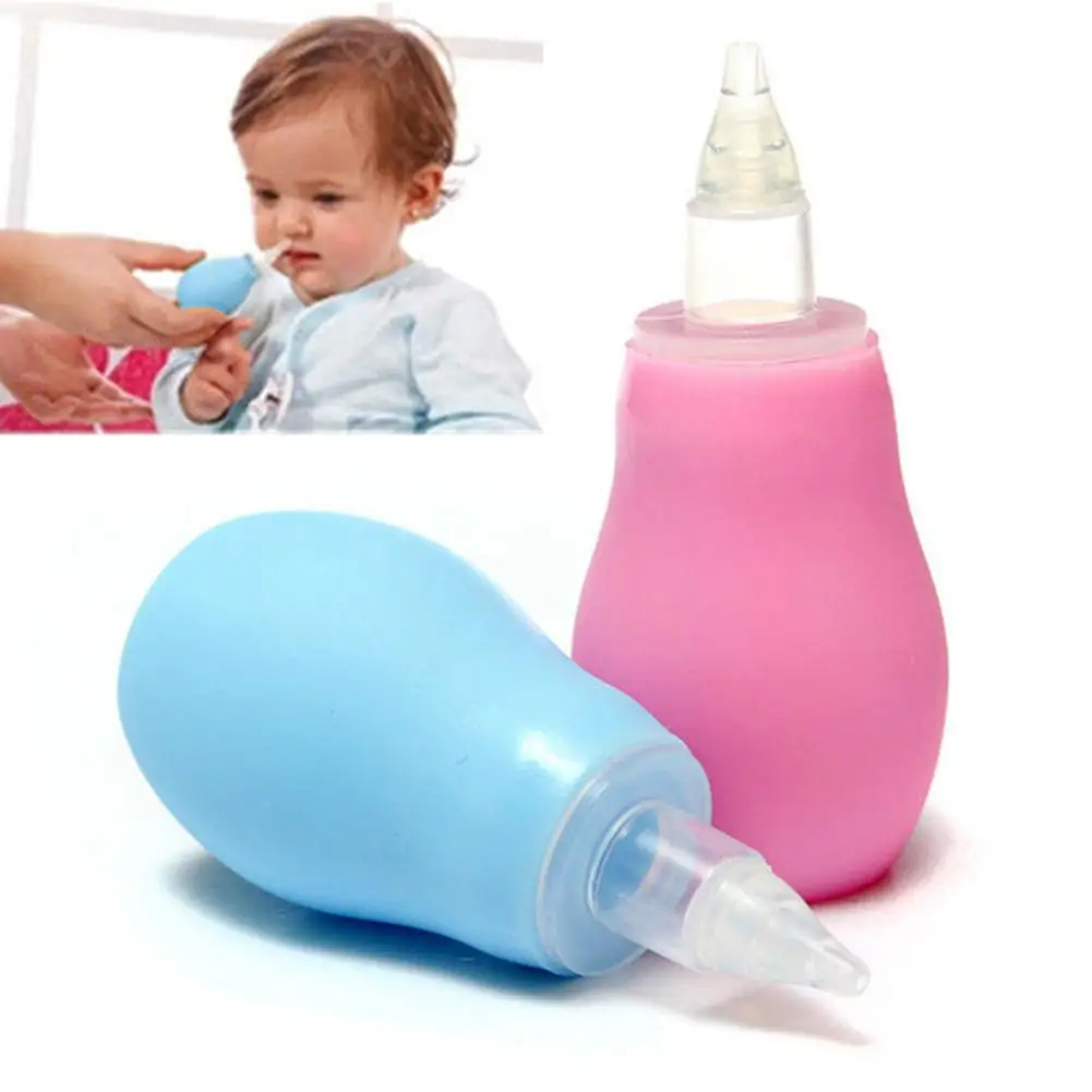 1Pc recién nacido Bebé Silicona ASPIRADOR NASAL MOCOS Succión nariz aspiratorhfuk Infantil 