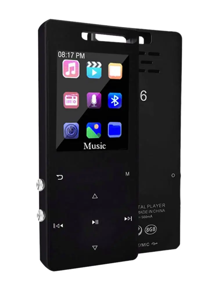MP3 спортивный плеер Bluetooth Подсветка сенсорный экран музыкальный плеер многоцелевой записи и воспроизведения радио с экраном 1,8 дюйма