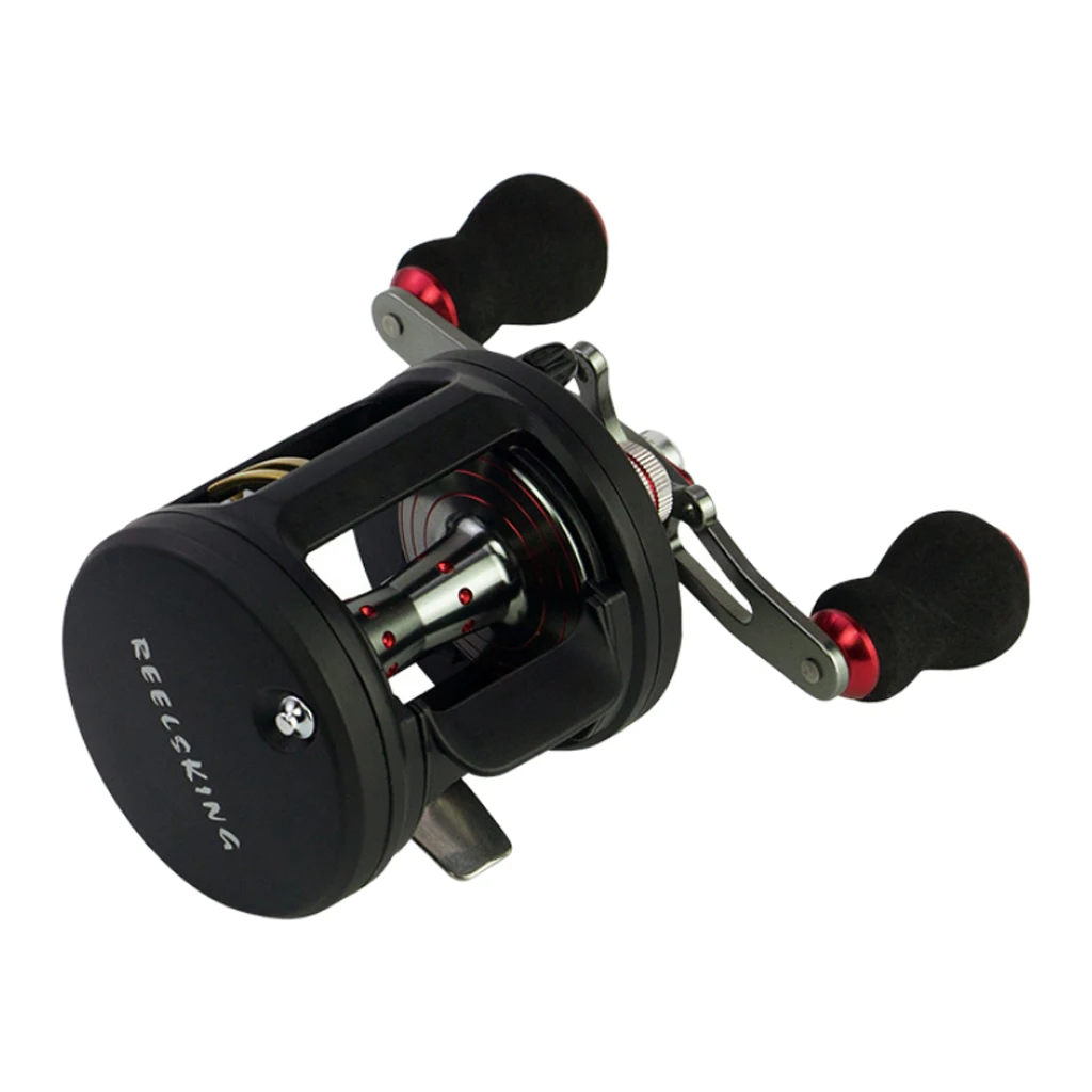 Big Game Trolling Round Baitcasting Reel 18+1 BB Level Wind Reel Saltwater 