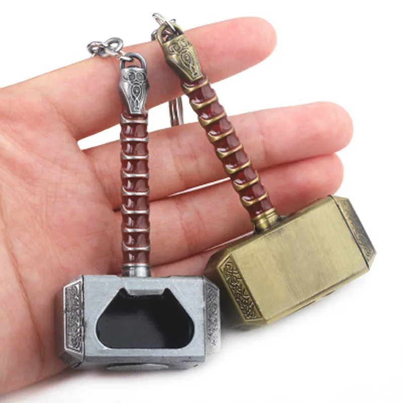 Multifunction Hammer Shaped Bottle Opener Display toys Silver Beer Openers With Long Handle Keychain J0242 | Игрушки и хобби