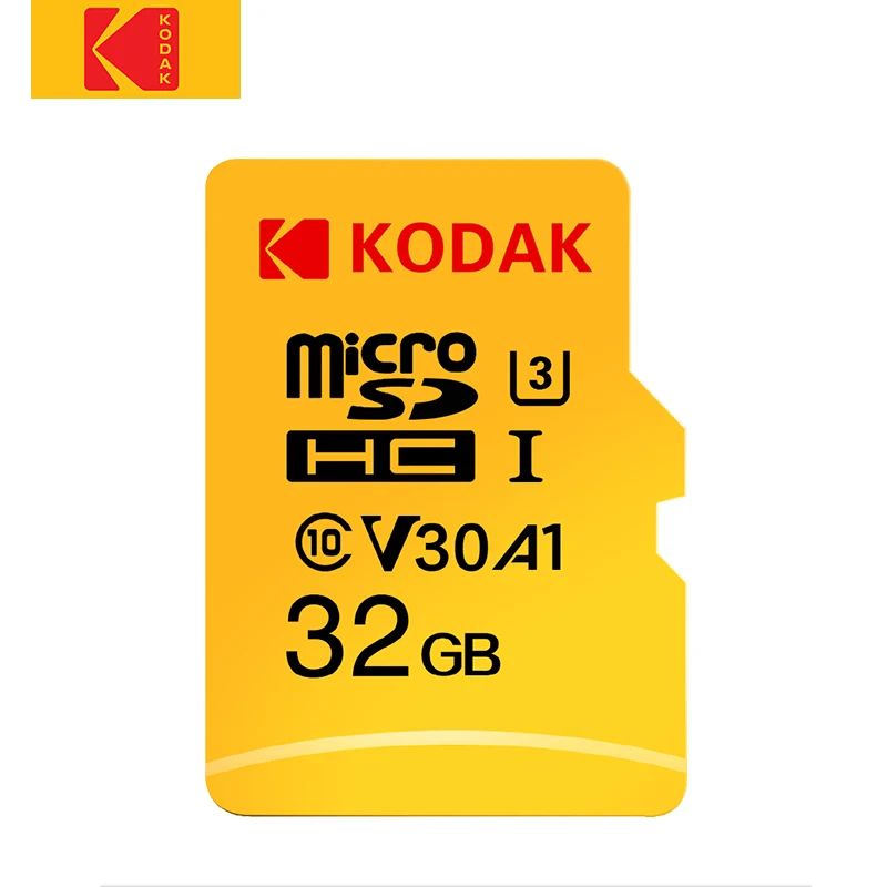 Карта памяти Micro SD Kodak высокоскоростная карта sd класса 10 U3 4K 32 Гб 64 ГБ 128 SD|Карты
