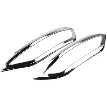 

for Hyundai Tucson TL 2016 2017 2018 Chrome Rear Trunk Bumper Reflector Fog Light Foglight Lamp Cover Frame Garnish Car Styling