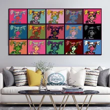 Borderland 2 gaige Andy Warhol плакаты и принты масляная живопись Поп-Арт холст картины на стену для гостиной куадро