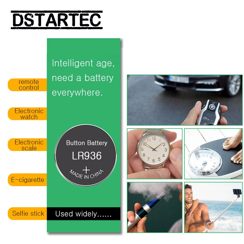 10 шт./карта 30 мАч 1,55 в AG 9 AG9 LR936 394 SR936SW CX194 LR45 кнопочные батареи для часов игрушки дистанционного управления и т. Д.; батарея для монет