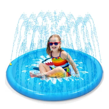 

Play Water Sports Toys Summer Outdoor Game PVC Inflatable Spray Water Mat for Children Kids Play Games Mat with Friend