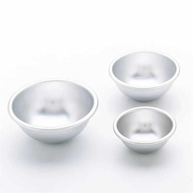 2pcs Semicircle Sphere Bath Mold Aluminium Alloy Bath Bomb Molds DIY Bathing Tool Salt Ball Homemade Crafting Gifts Mould 3