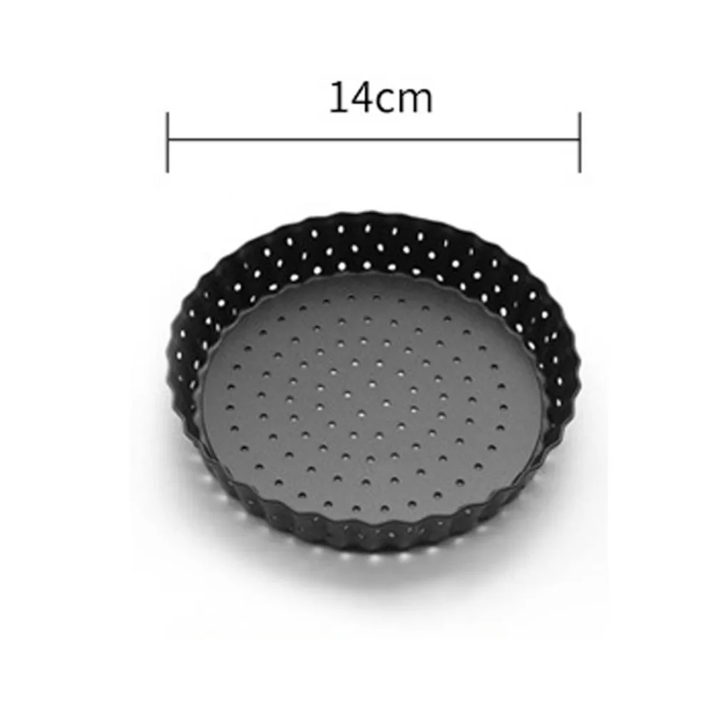 Pizza mold baking tray thick non-stick pan live pizza tray punching 5 inch 8 inch 9 inch with hole pizza baking pan porous 30S12 (7)