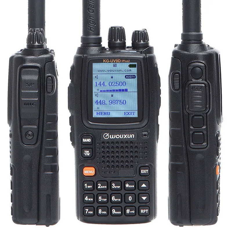 WOUXUN KG-UV9D(плюс) переговорные 7-ми сегментный получения Trans-сегмент трубка с китайскими Цвет Экран в воздушном раздел