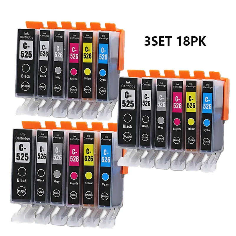 hp instant ink HTL PGI525 PGI 525 CLI-526 PGI-525 PGI-525XL Ink Cartridges For Canon Pixma MG-5150 MG-5250 MG-5350 MG-6150 Printer laser printer ink Ink Cartridges