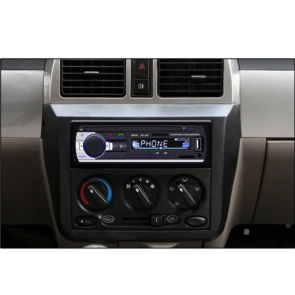 Новинка Bluetooth Авто Радио стерео радио FM Aux вход приемник SD USB JSD-520 12V In-dash 1 din автомобильный MP3 мультимедийный плеер