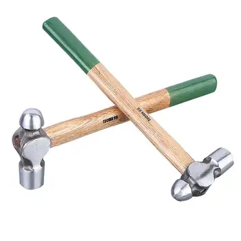 

1.5P/2P Hammer Wooden Handle High-carbon Round Head Ergonomic Grip Home Installation Tool