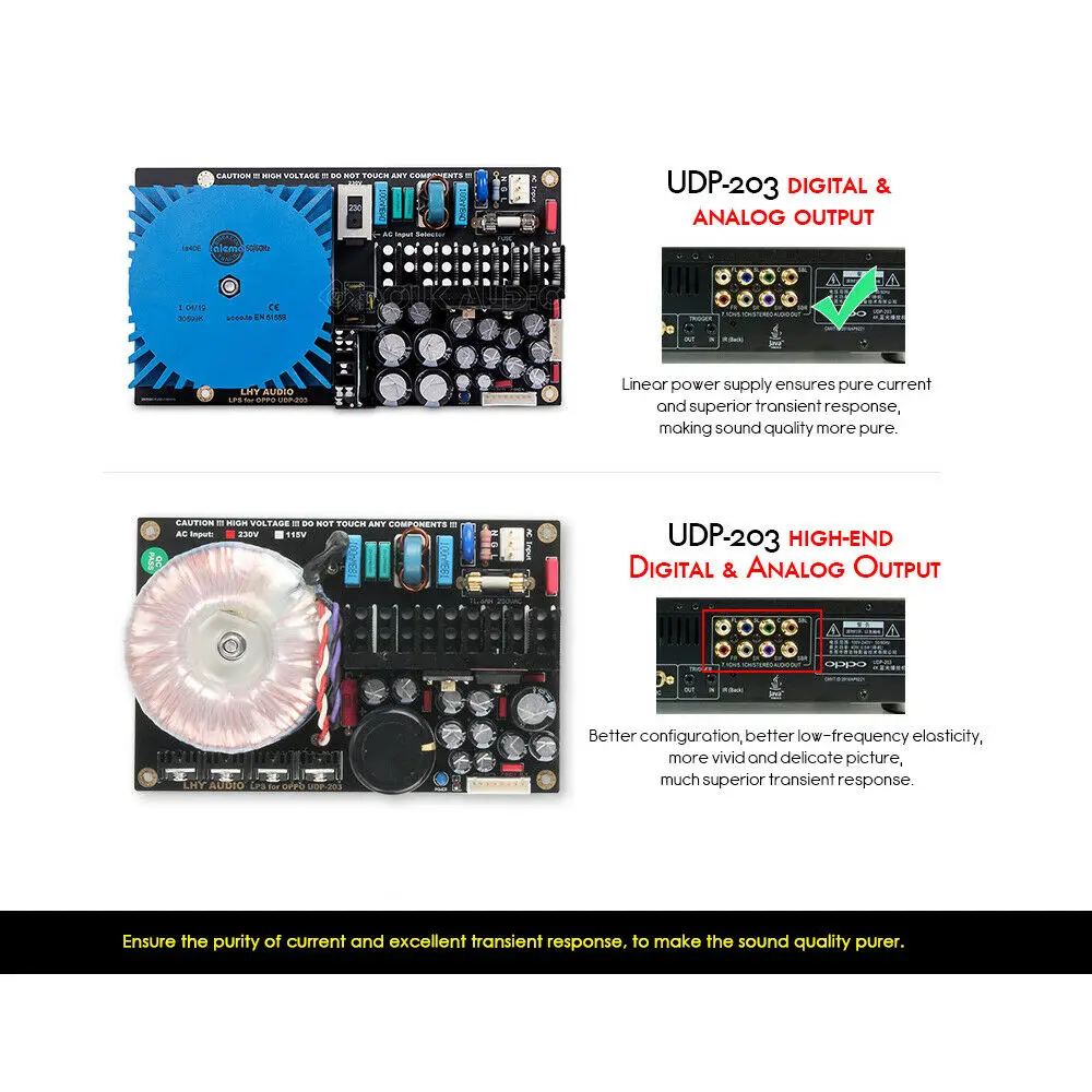 Nobsound Встроенный линейный источник питания LPS модуль для модификации OPPO UDP203/205 Blu-Ray плеер PSU