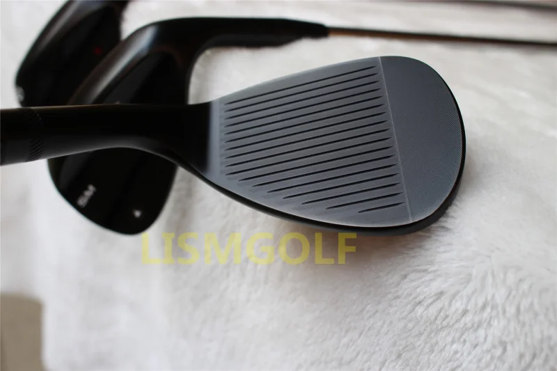 SM6 черного цвета на танкетке Vokey Дизайн sm6 Черный клюшки для гольфа песком мяч Клин 52/56/60 градусов Сталь вал S200 с головных уборов клюшки утюги