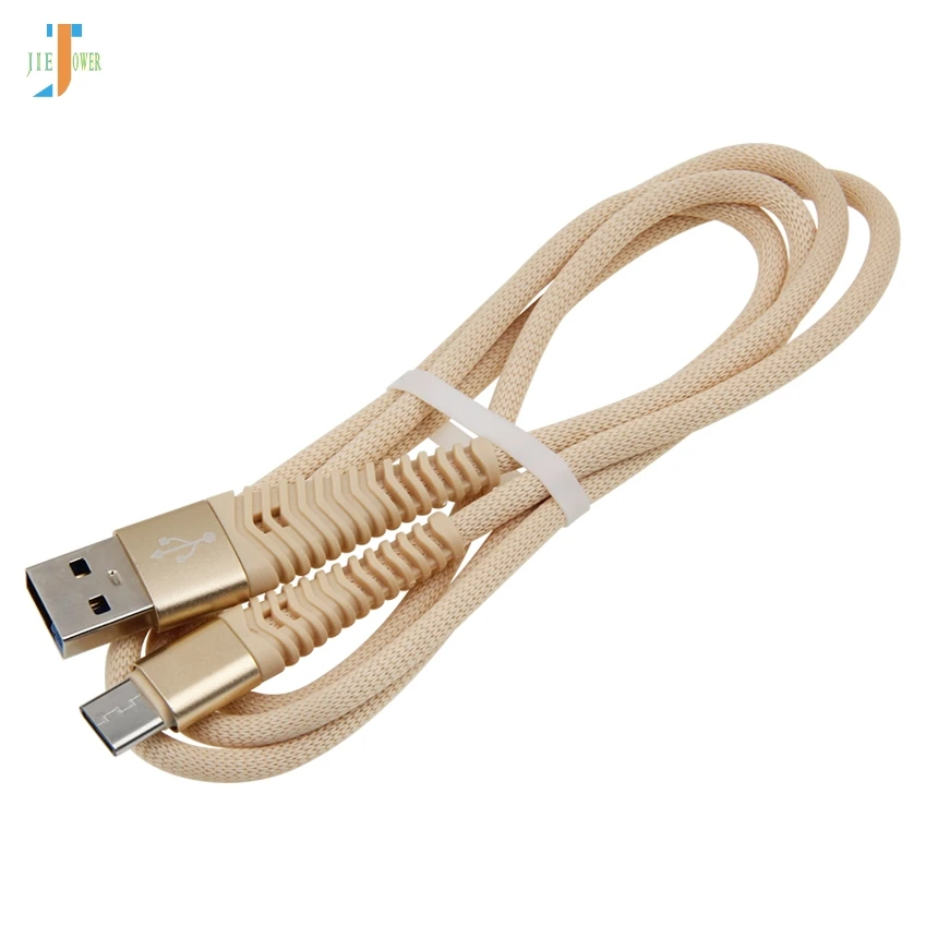100 шт/лот Usb type C кабель для быстрой зарядки type c кабель usbc для samsung Galaxy S10 S9 S8 Xiaomi 2S huawei P20 кабель для зарядки телефона - Цвет: Хаки