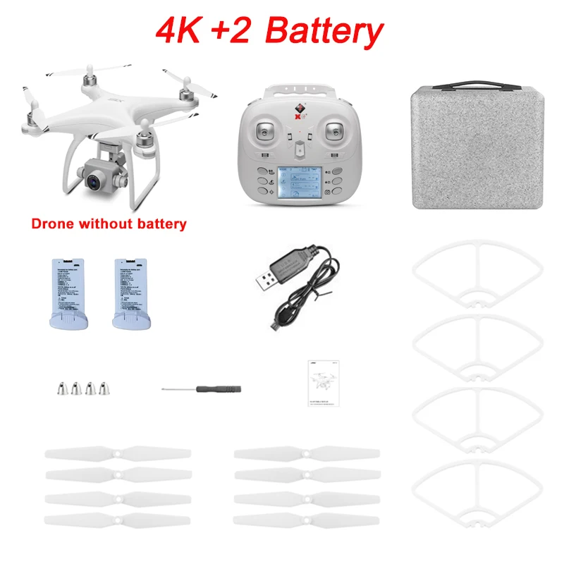 4K 2Batteries WL XK X1 gps Дрон 4K двухосевой карданный стабилизатор 5G WiFi 1080P HD камера дроны Профессиональный Радиоуправляемый квадрокоптер Дрон VS F11 pro SG906 - Цвет: 4K 2Batteries