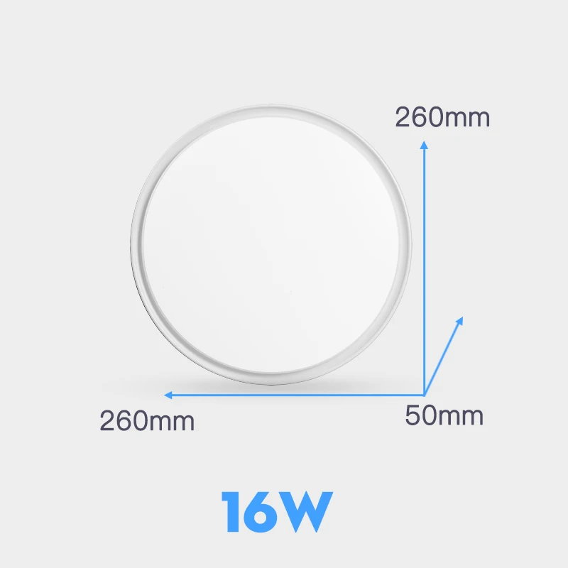 Светодиодный потолочный светильник 220 в современный светодиодный потолочный светильник 15 Вт 16 Вт 20 Вт 30 Вт 50 Вт 22 Вт панельные светильники для гостиной и кухни - Цвет корпуса: Type B 16W White