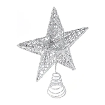 

1Pc Exquisite Iron Art Christmas Tree Ornament Tree Top Star