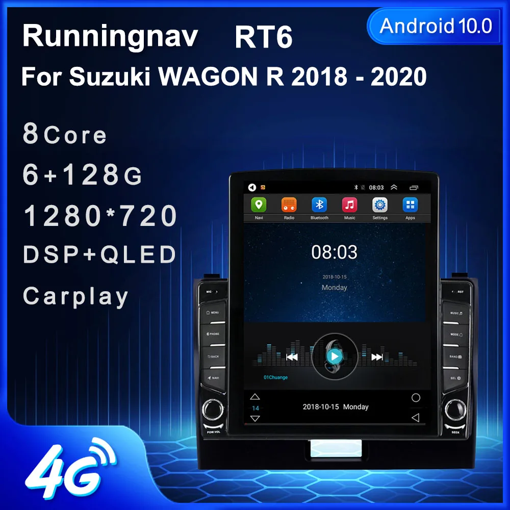 Автомагнитола Tesla 9 7 дюйма Android 10 1 для Suzuki WAGON R 2018 2019 2020 мультимедийный видеоплеер