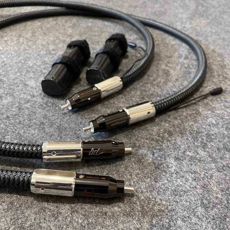 US $162.54 HiFi Audio Line WEL Signature PSS Silver RCA Cable with 72V DBS