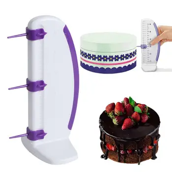 

Cake Decorating Tools Cake Ruler Decorative Ruler Leveler Decorator Garland Border 1pcs Plastic Cake Marker Ruler Cake Marker